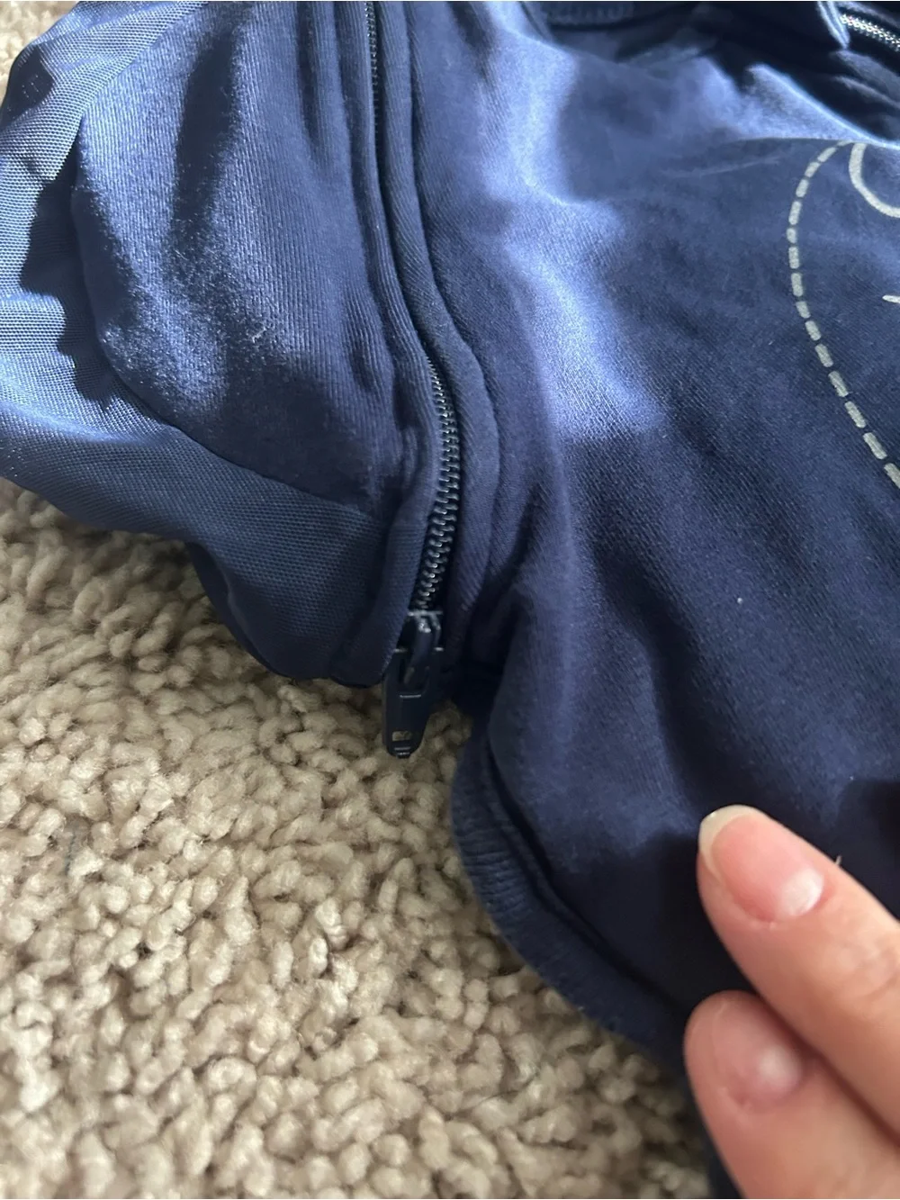 Nested Bean Navy Infant Sleep Sack Zen One Classic
